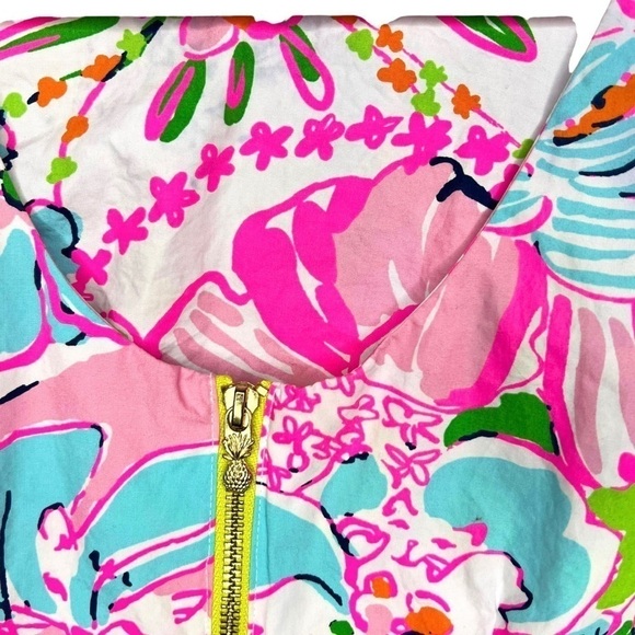 Lilly Pulitzer For Target Nosey Posey Vibrant Floral Preppy Shift Dress Size 8 - Picture 7 of 16